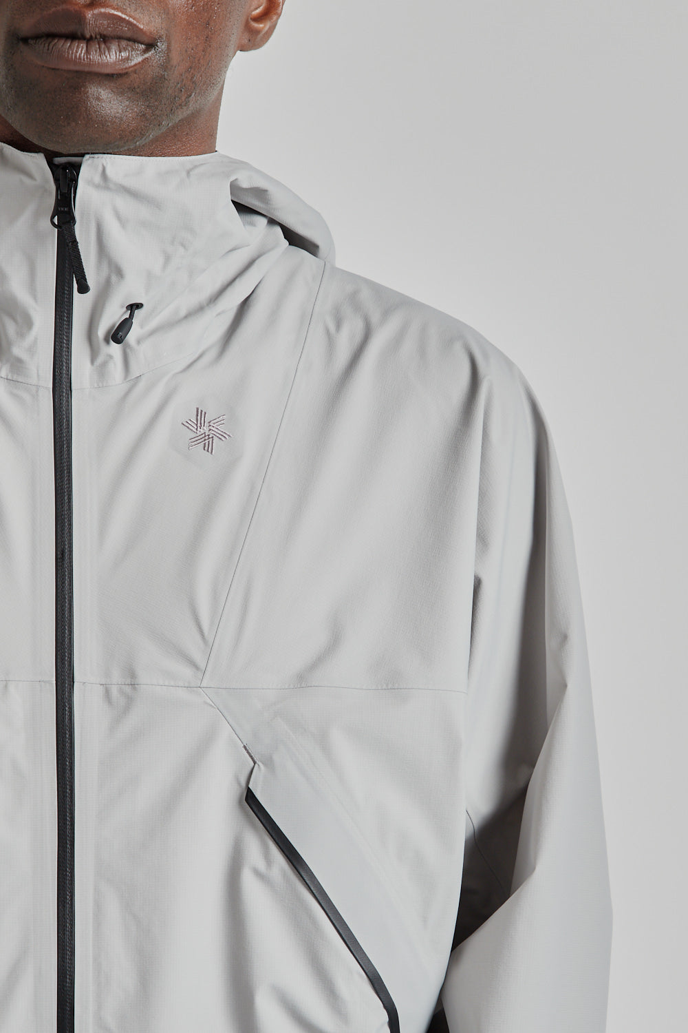 Goldwin SS25 Pertex Shield Air Mountaineering Jacket Snow Gray 08