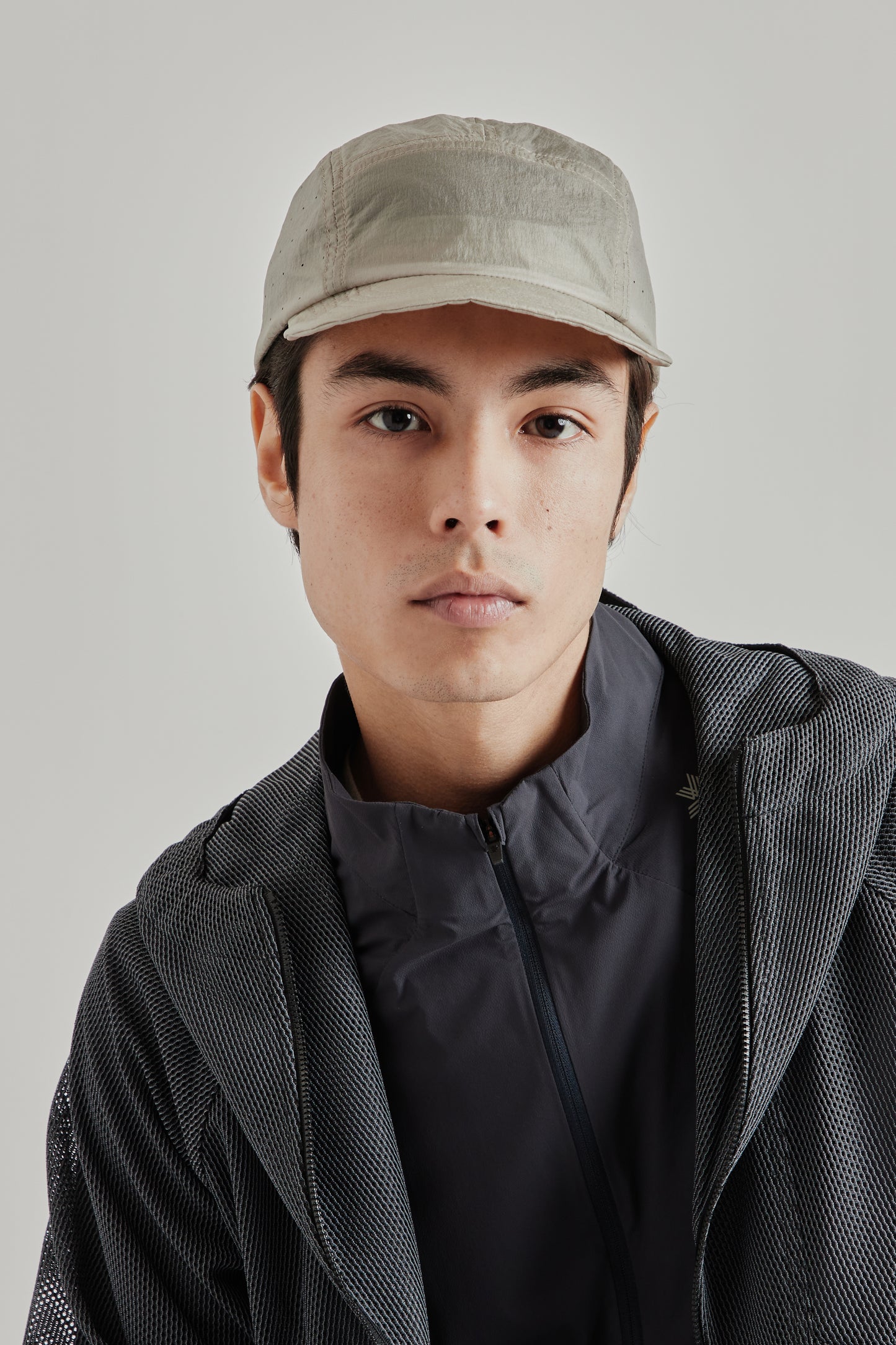 Goldwin SS26 Sheer Nylon Cap Arid Beige2082