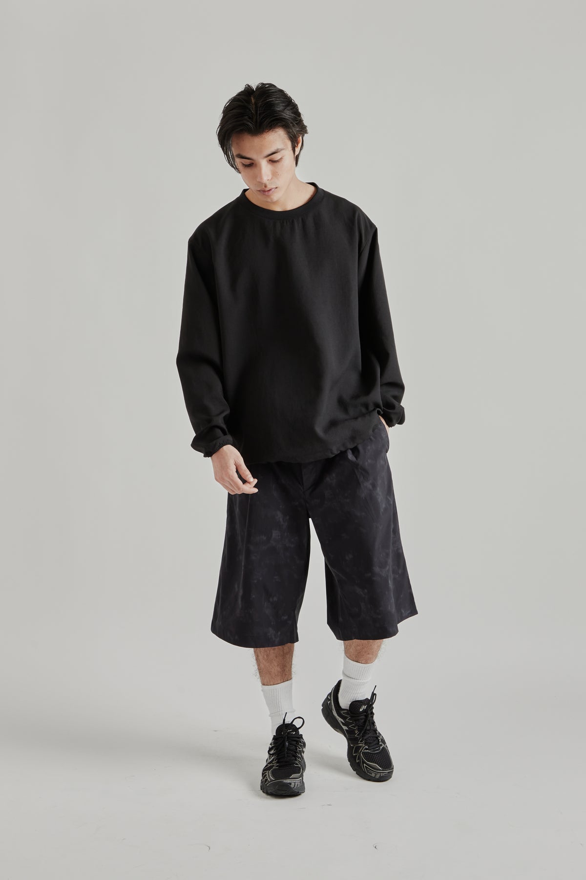 Goldwin SS26 Yurameki Shorts Black1828