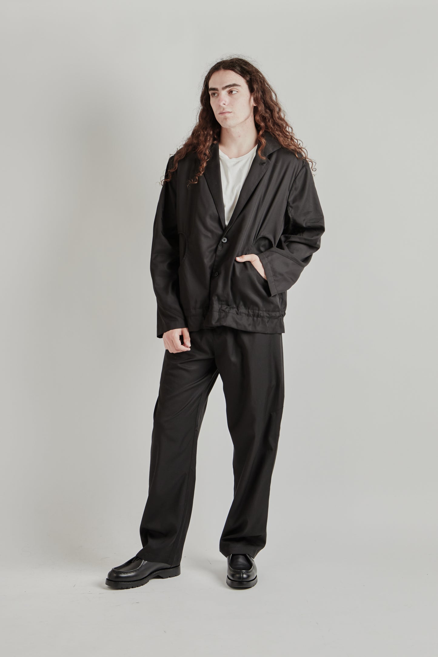 Greg Laboratory SS26 Experimental Standard Blazer Black0372