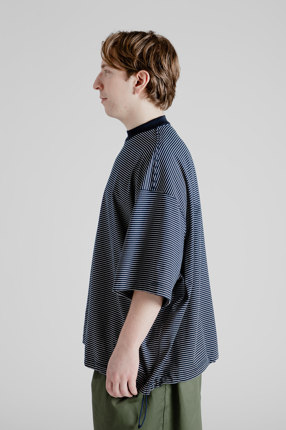 Is-Ness Balloon Border S/S T-Shirts in Navy