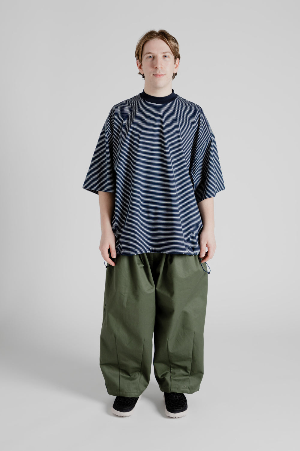 Is-Ness Balloon Border S/S T-Shirts in Navy