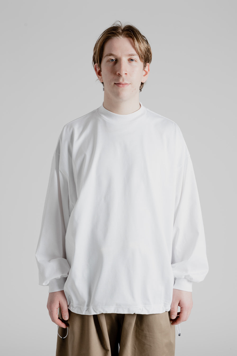 Balloon L/S T-Shirts - White