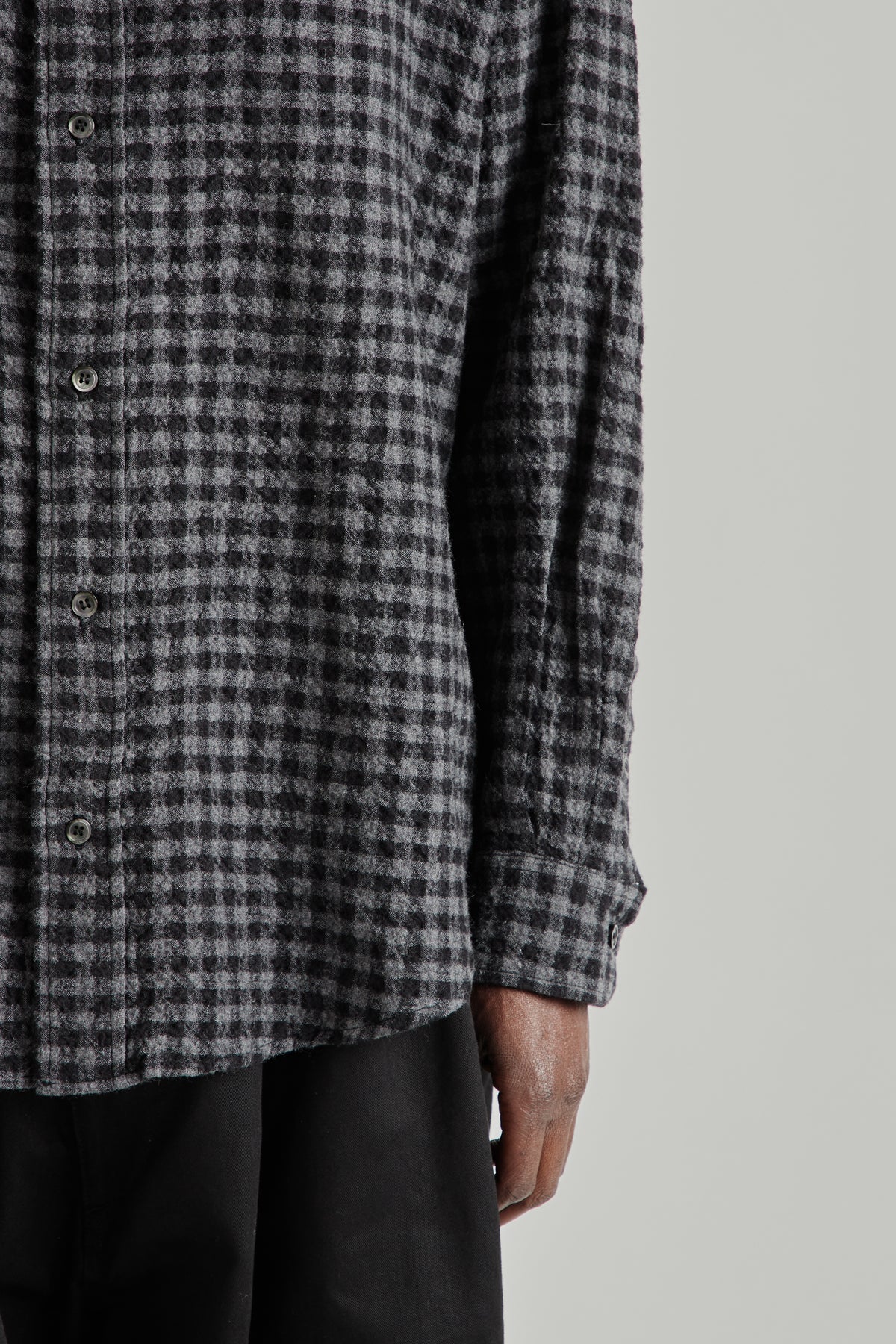 Ripple Check Shirt - Black/Charcoal