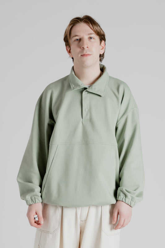 Is-Ness Pullover Sweatshirt in Mint Gray