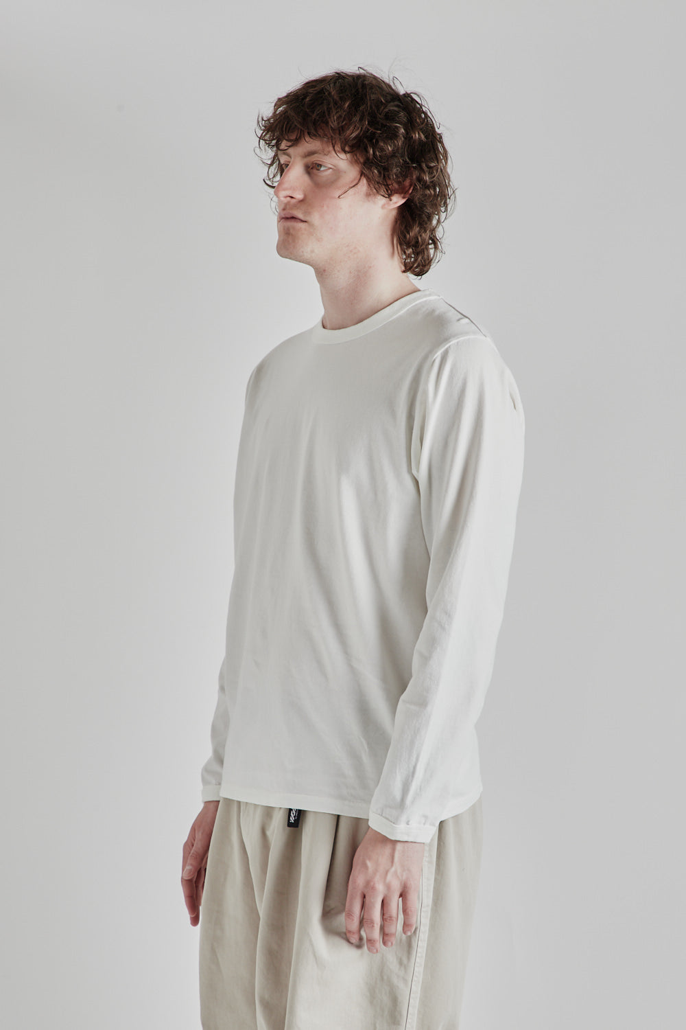 L/S Lead Off T-Shirts - White - Wallace Mercantile Shop