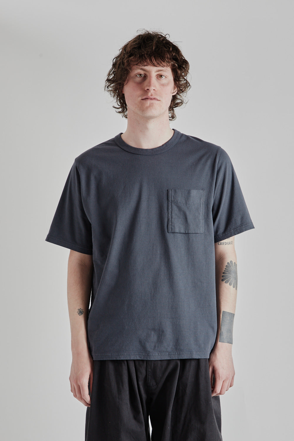 Pocket T-Shirt - Dark Blue Gray - Wallace Mercantile Shop