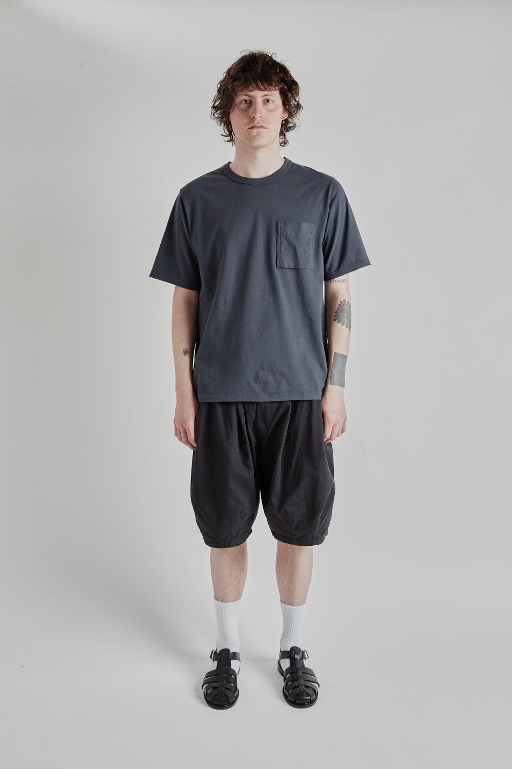 Pocket T-Shirt - Dark Blue Gray - Wallace Mercantile Shop