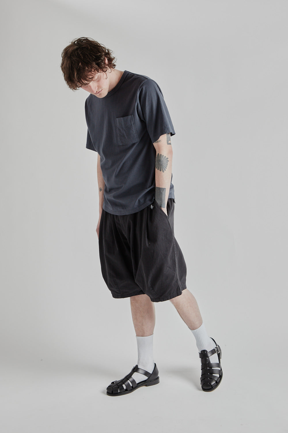 Pocket T-Shirt - Dark Blue Gray - Wallace Mercantile Shop