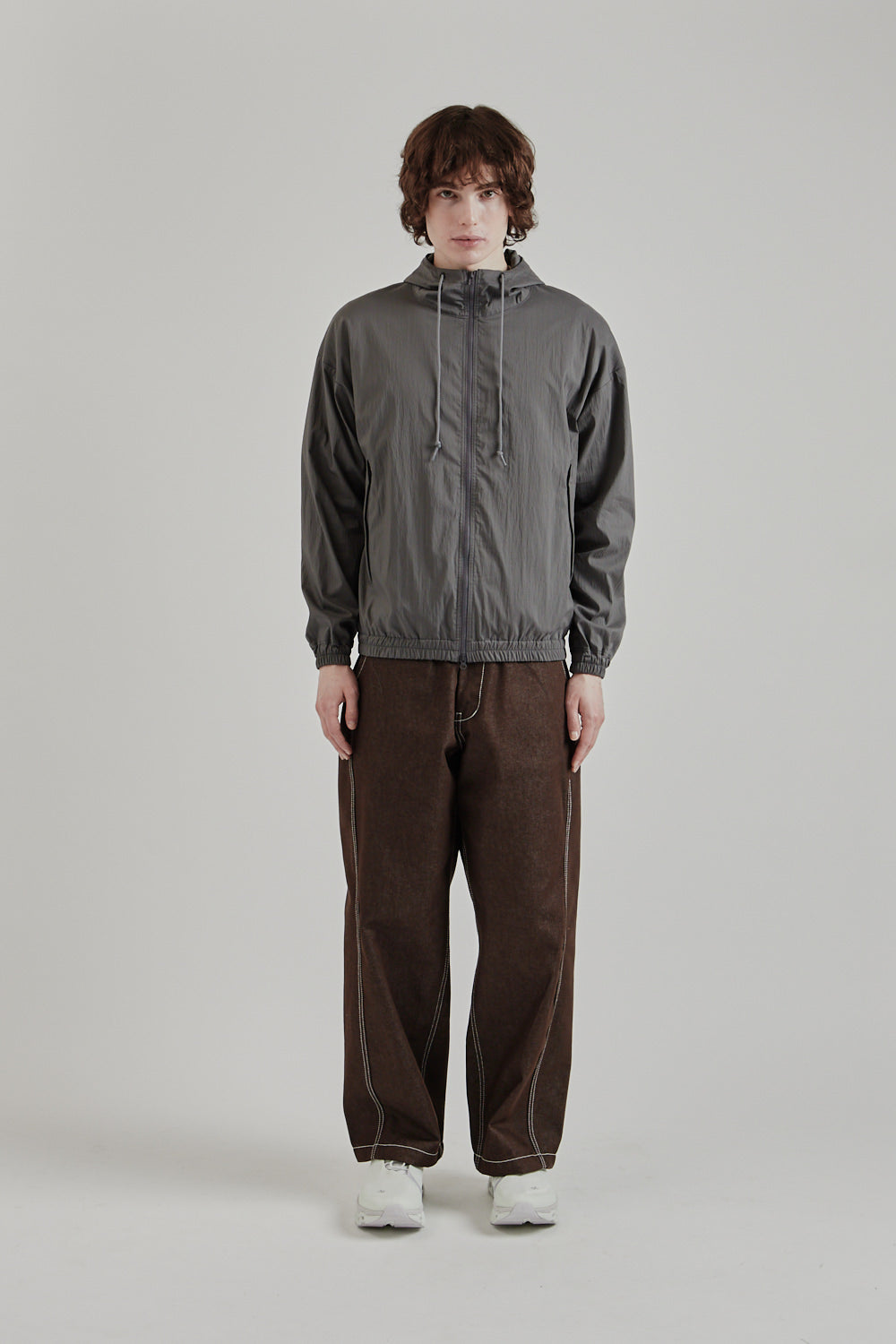 Jackman SS25 Crepe Parka Iron Grey 1