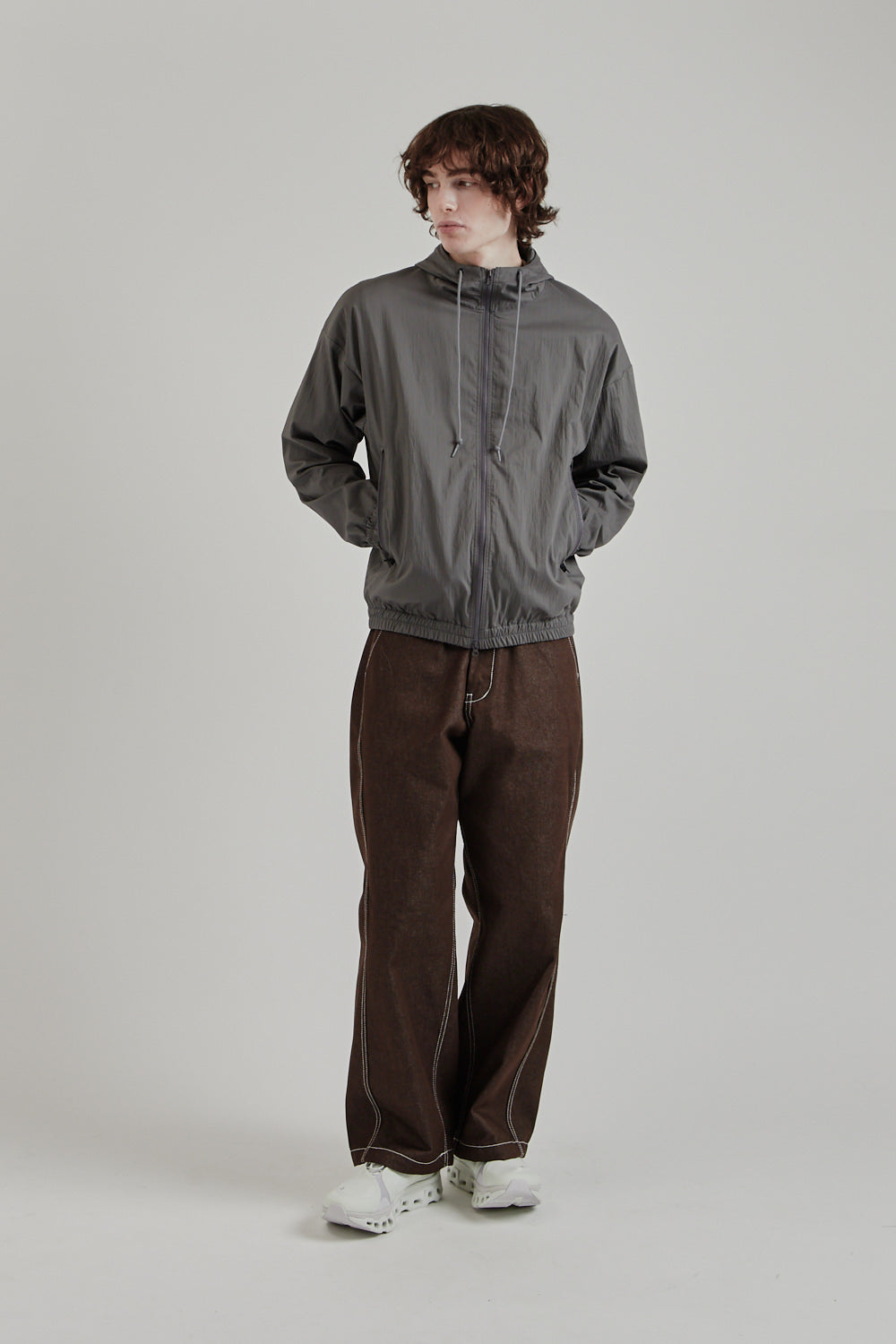 Jackman SS25 Crepe Parka Iron Grey 11