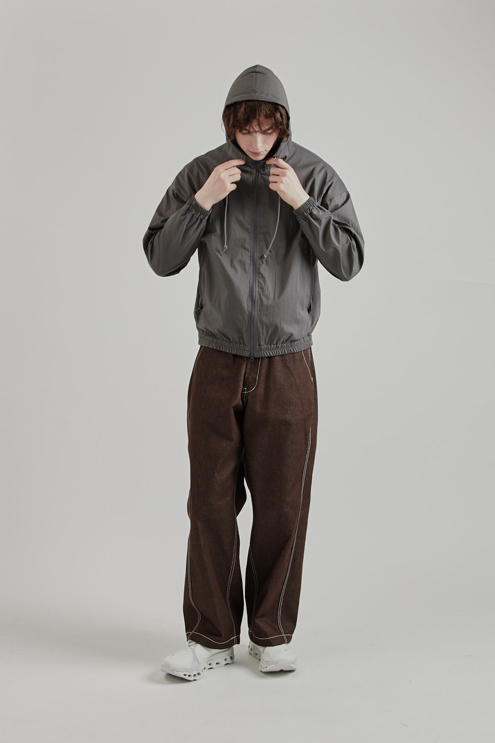 Jackman SS25 Crepe Parka Iron Grey 14