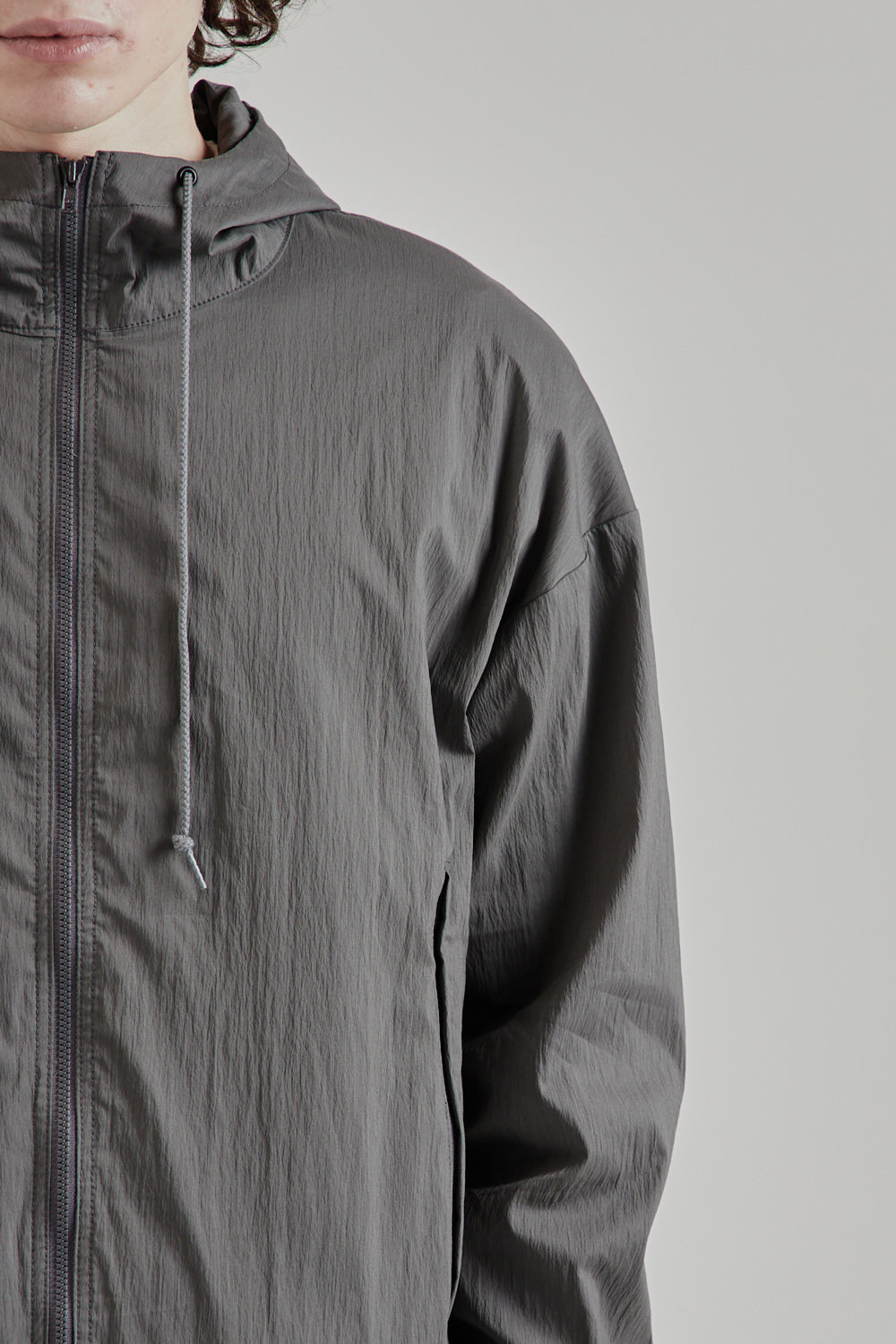 Jackman SS25 Crepe Parka Iron Grey 7