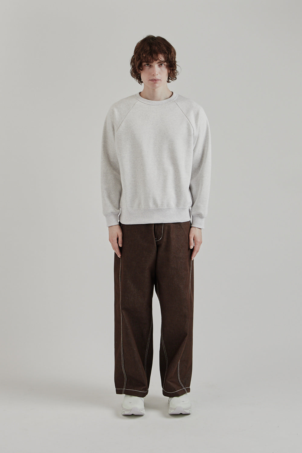 Jackman SS25 MZ Sweat Crewneck Ash 1