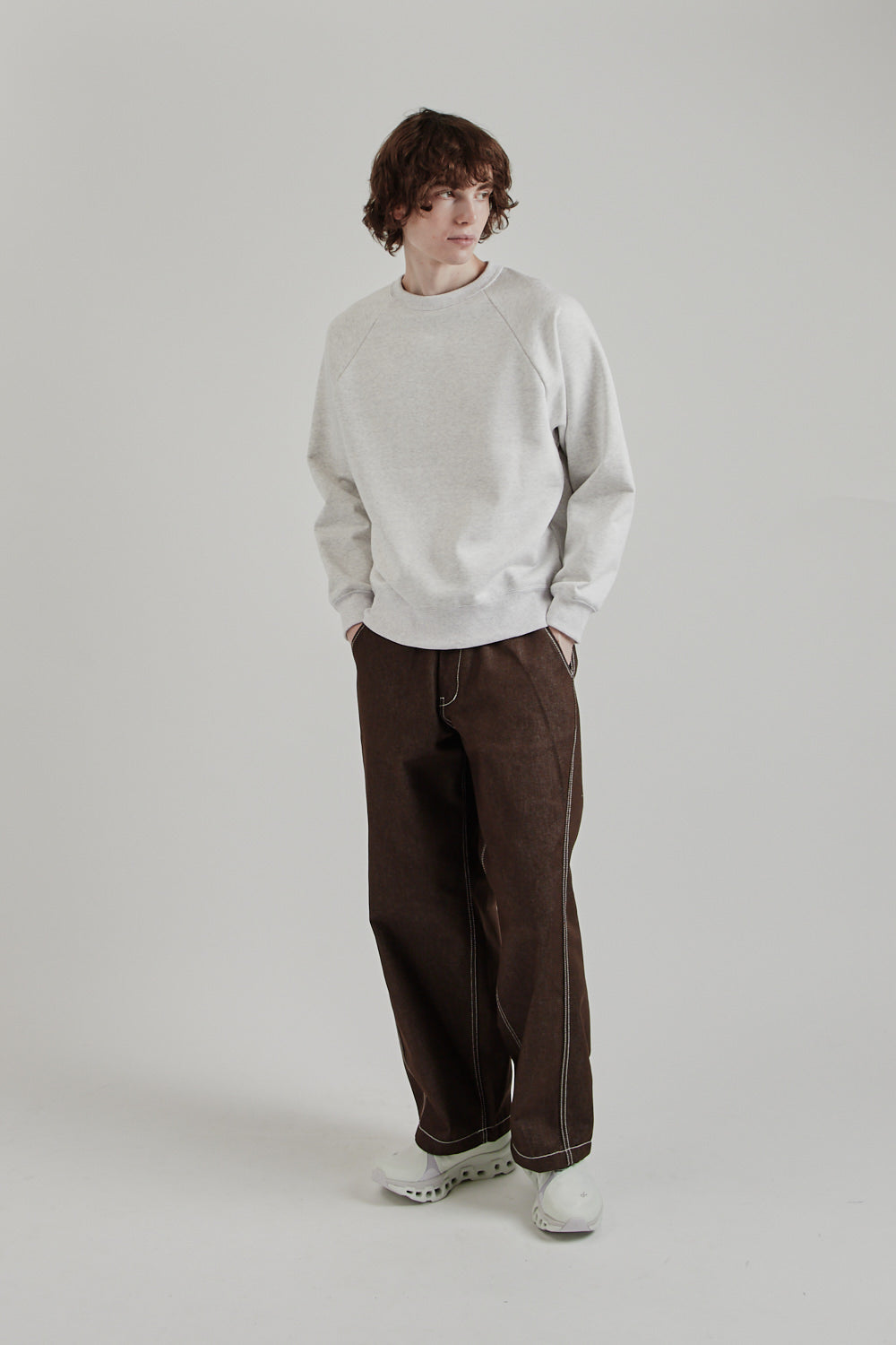 Jackman SS25 MZ Sweat Crewneck Ash 10