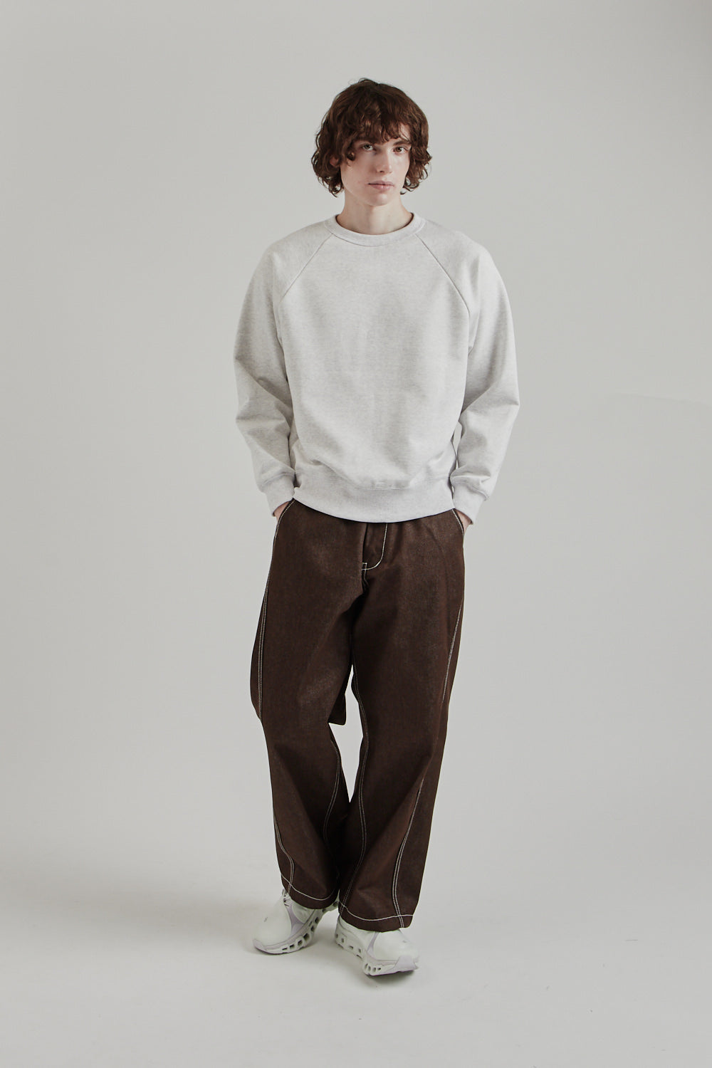 Jackman SS25 MZ Sweat Crewneck Ash 11