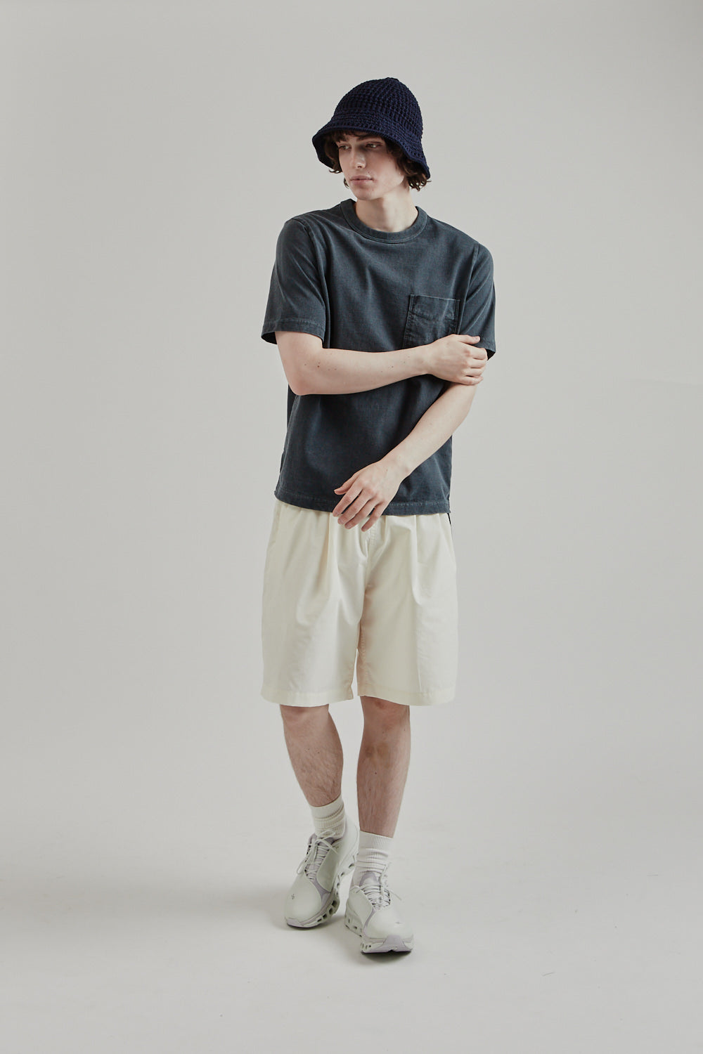 Pocket T-Shirt - Fade Blue Gray