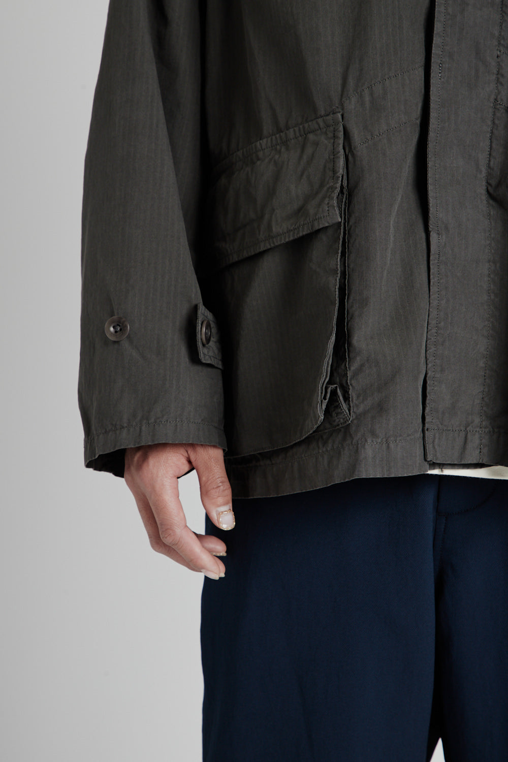 43 French Military Jacket - Ink Black - Wallace Mercantile Shop