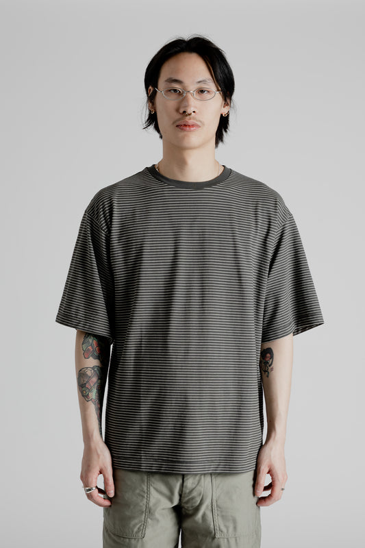 Kaptain Sunshine Hard Twisted Border Jersey SS Tee in Black Ink.