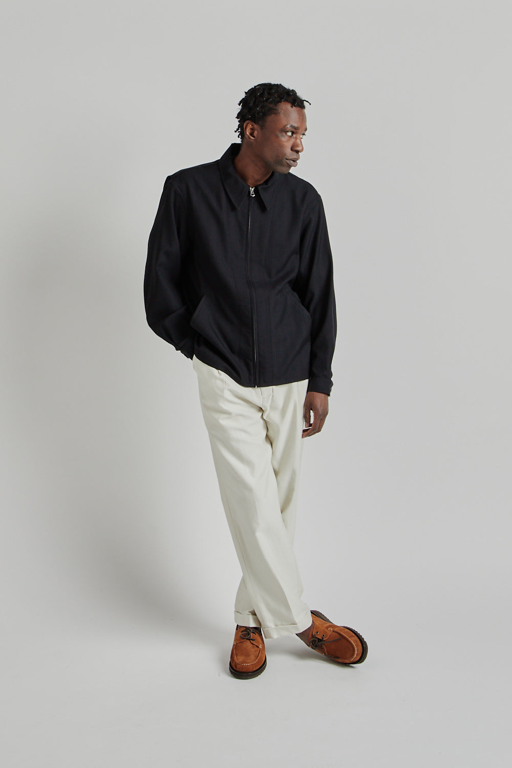 Kaptain Sunshine SS25 Fly Blouson Pin Stripe 015