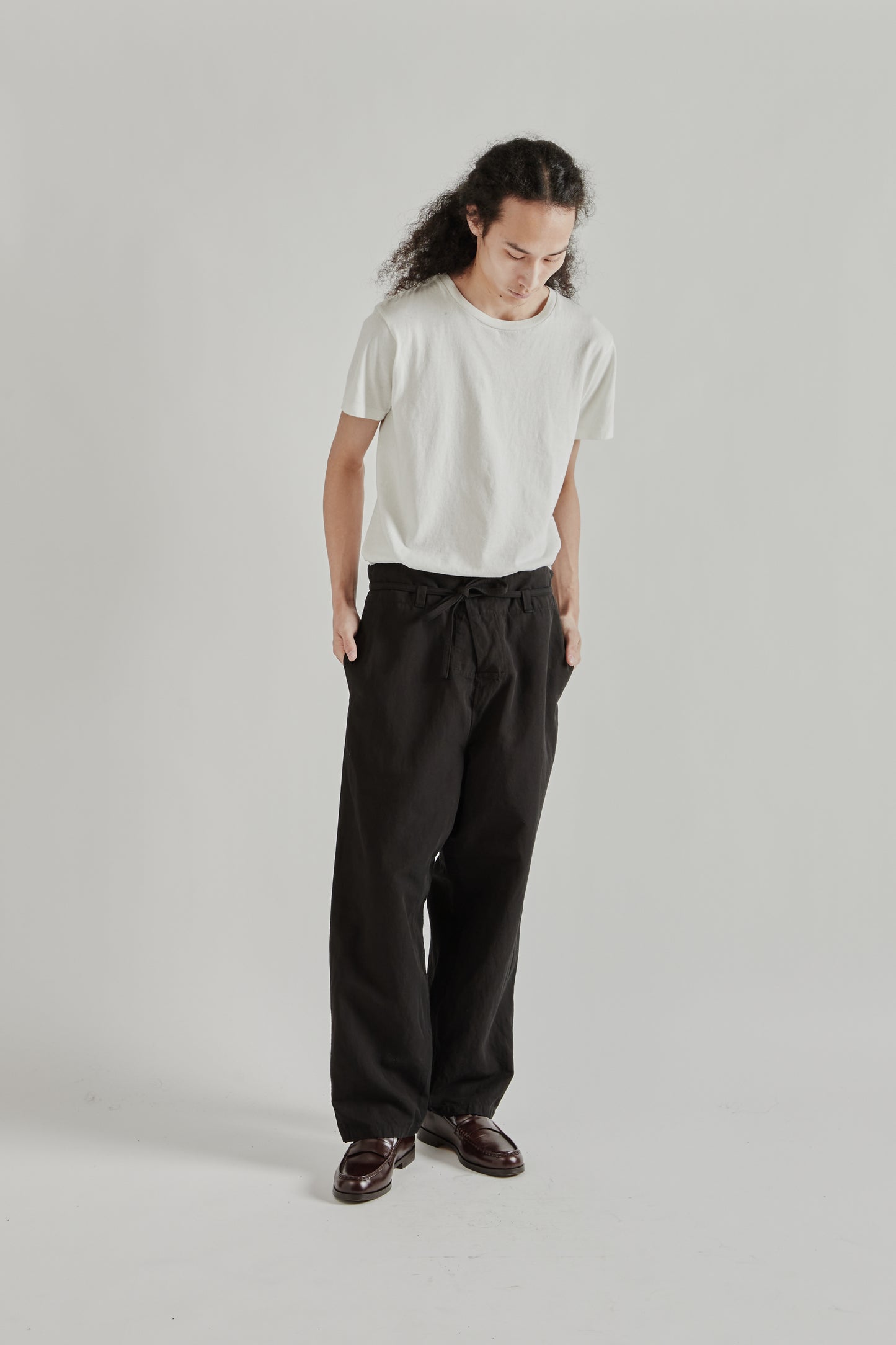 Kaptain Sunshine SS26 Gaba Traveller Easy Pants Black1080