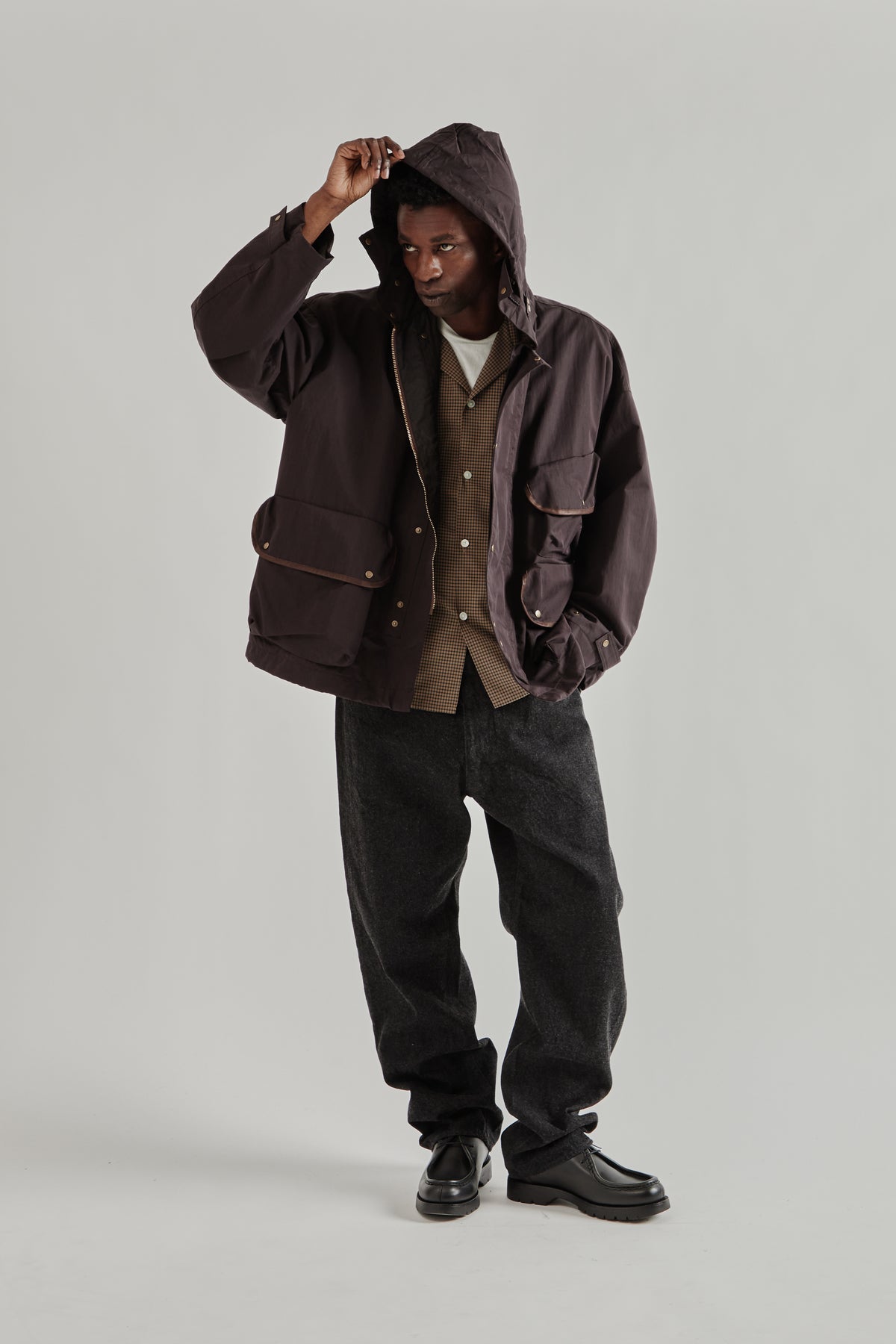 Kaptain Sunshine SS26 Hunter Jacket Espresso4094