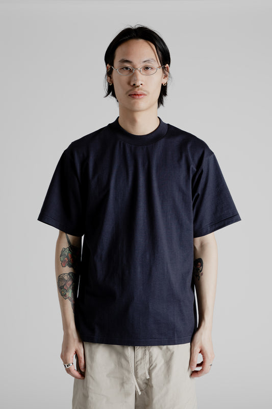 Kaptain Sunshine Suvin Supima Light Tube Tee in Navy