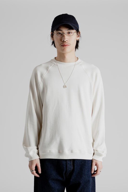 Kaptain Sunshine Suvin Sweet Crewneck Pullover in Ecru