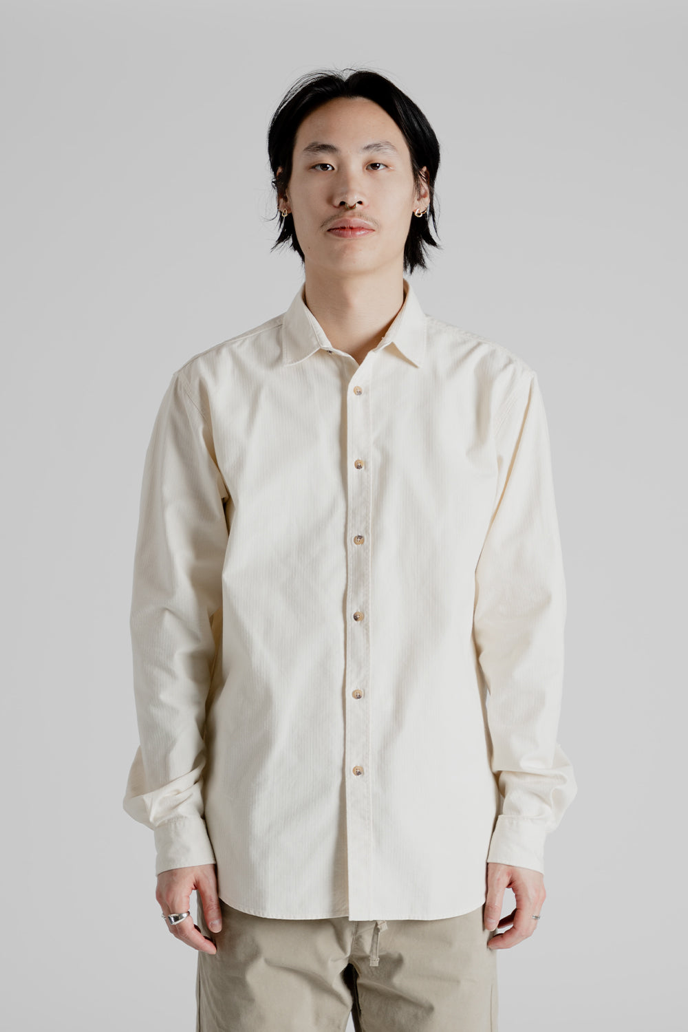 Kestin Dirleton Shirt in Ecru.