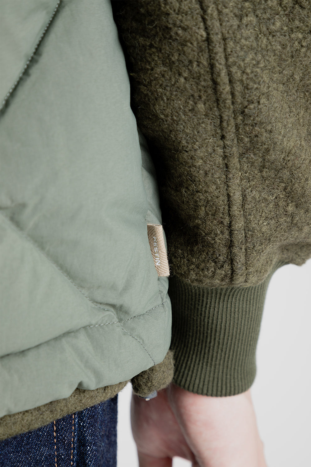 Kestin Linton Down Vest in Olive