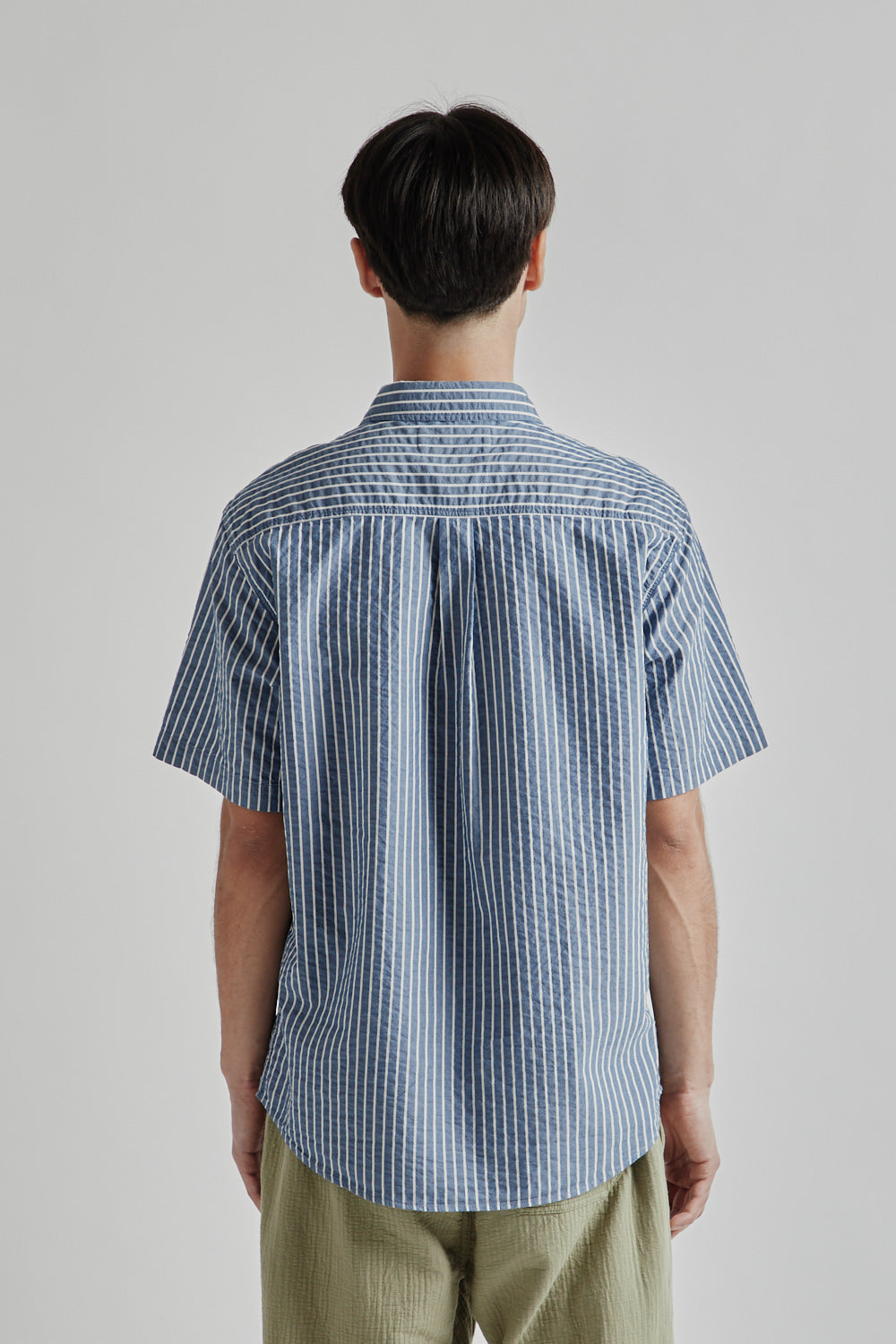 Kestin SS25 Aberlady Shirt Blue White Stripe4