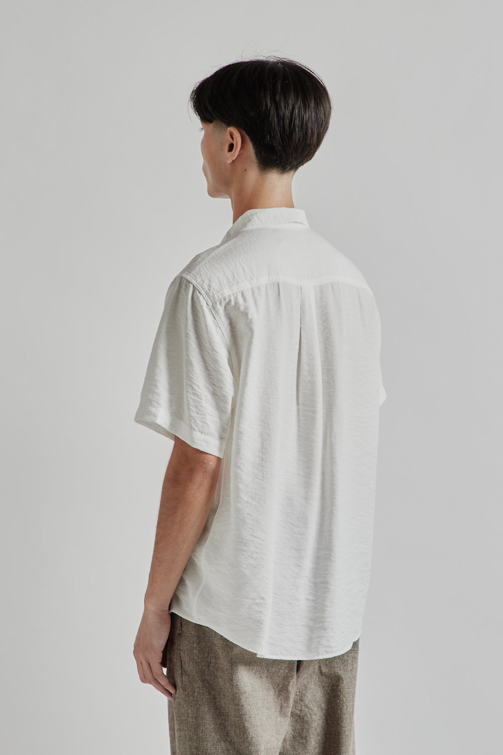 Kestin SS25 Aberlady Shirt White Linen Blend 04