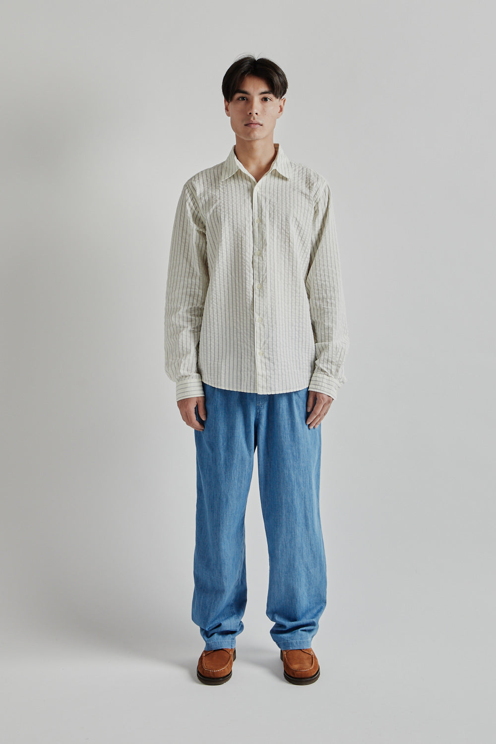 Kestin SS25 Doune Pant Light Washed Denim 01