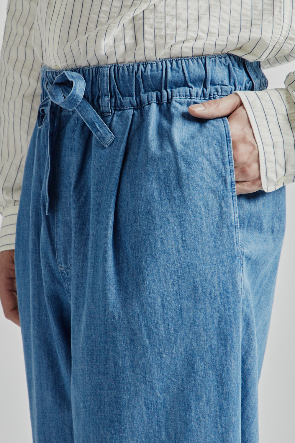 Kestin SS25 Doune Pant Light Washed Denim 010