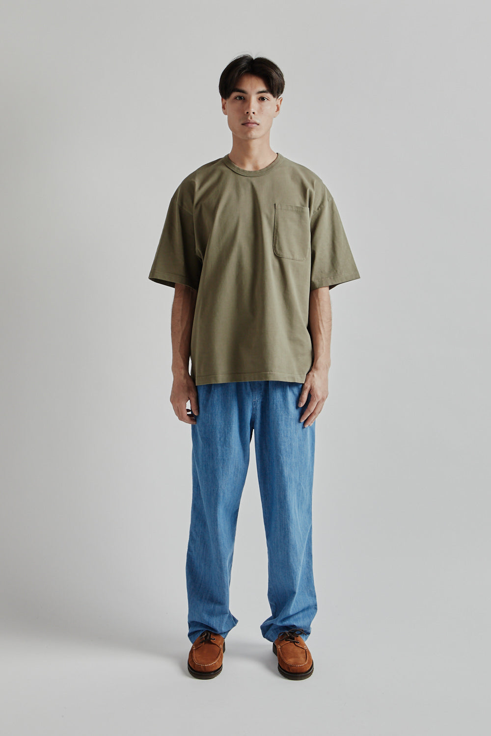 Kestin SS25 Fly tee Dark Olive Heavy Weight Jersey 01