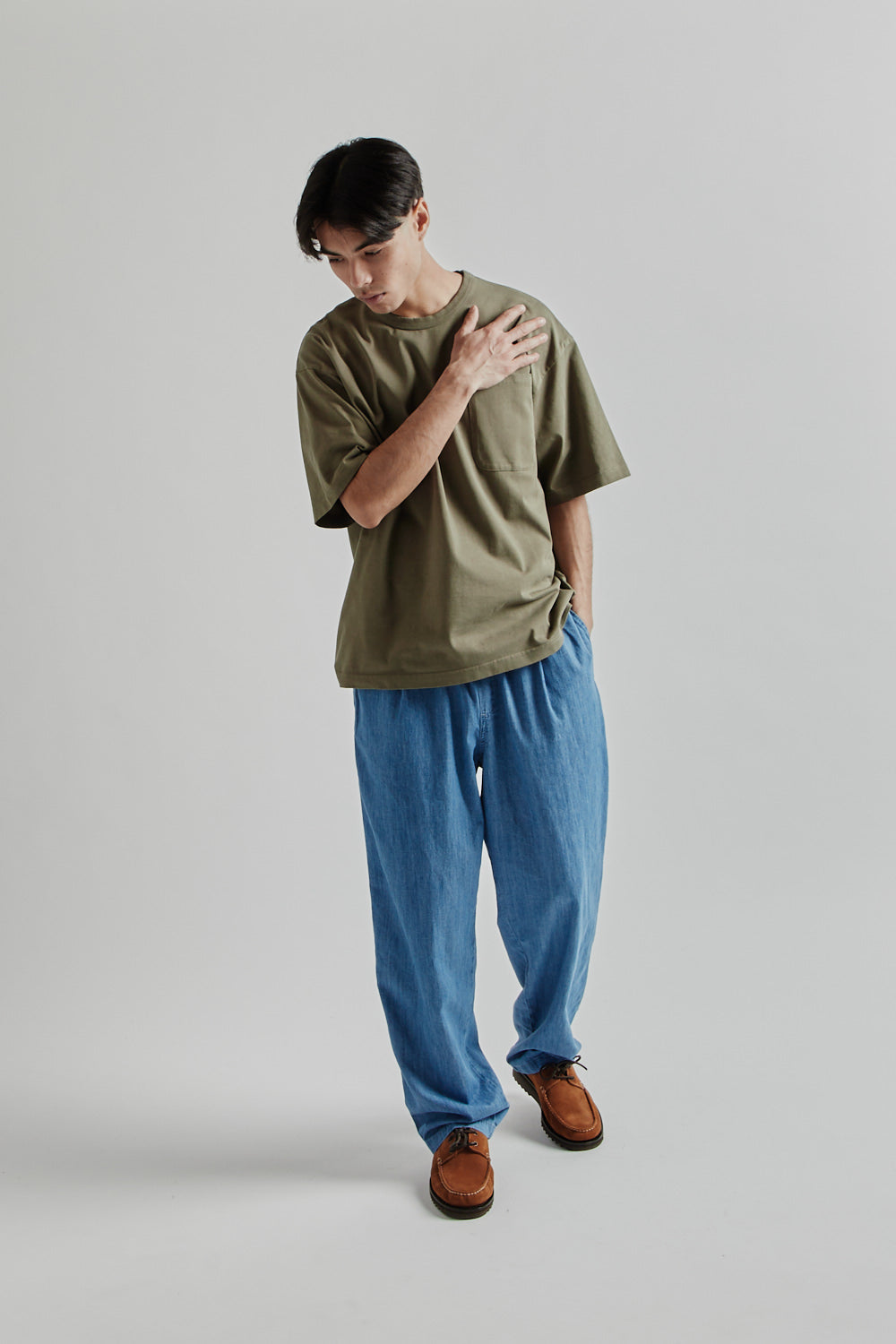 Kestin SS25 Fly tee Dark Olive Heavy Weight Jersey 010