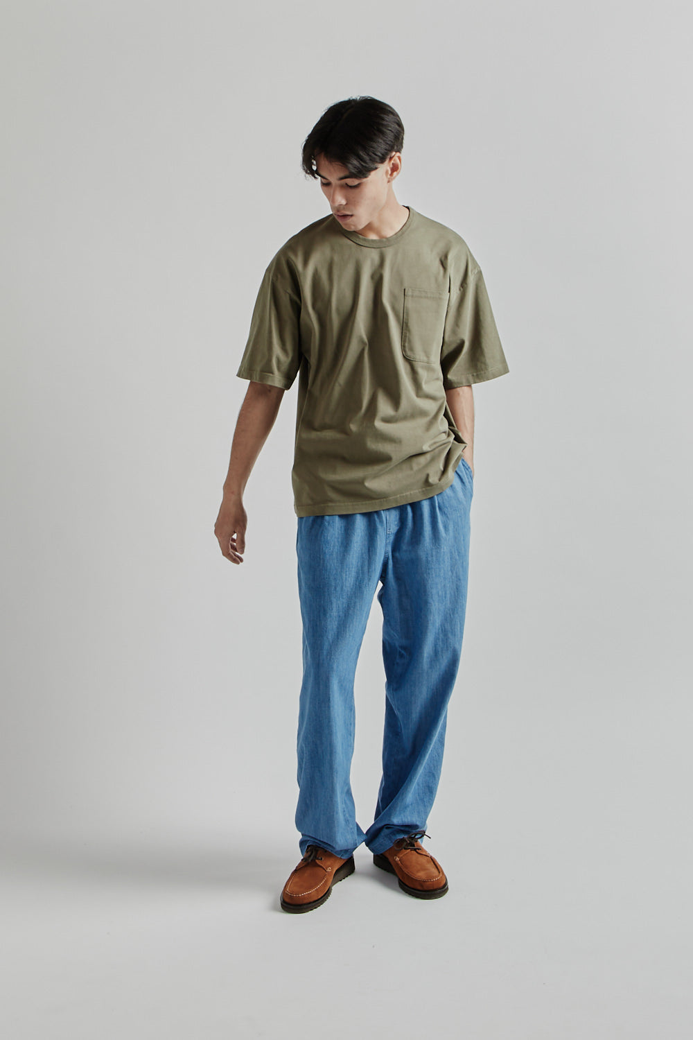 Kestin SS25 Fly tee Dark Olive Heavy Weight Jersey 011