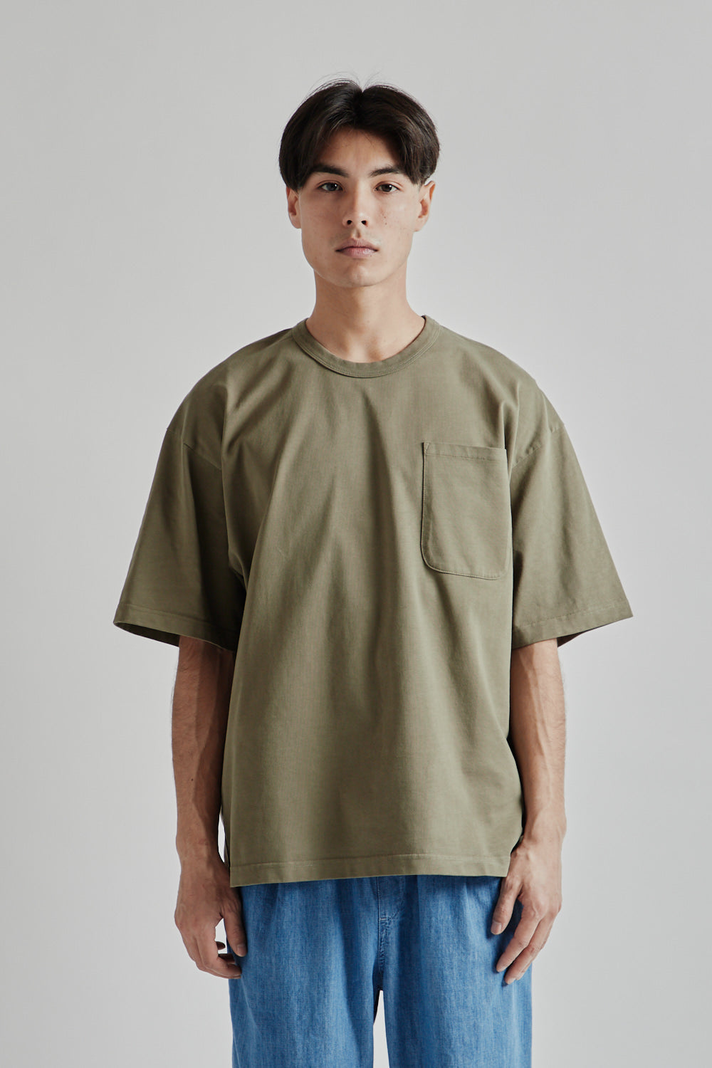 Kestin SS25 Fly tee Dark Olive Heavy Weight Jersey 02