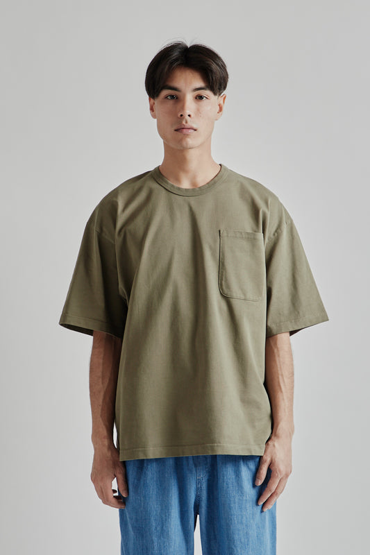 Kestin SS25 Fly tee Dark Olive Heavy Weight Jersey 02