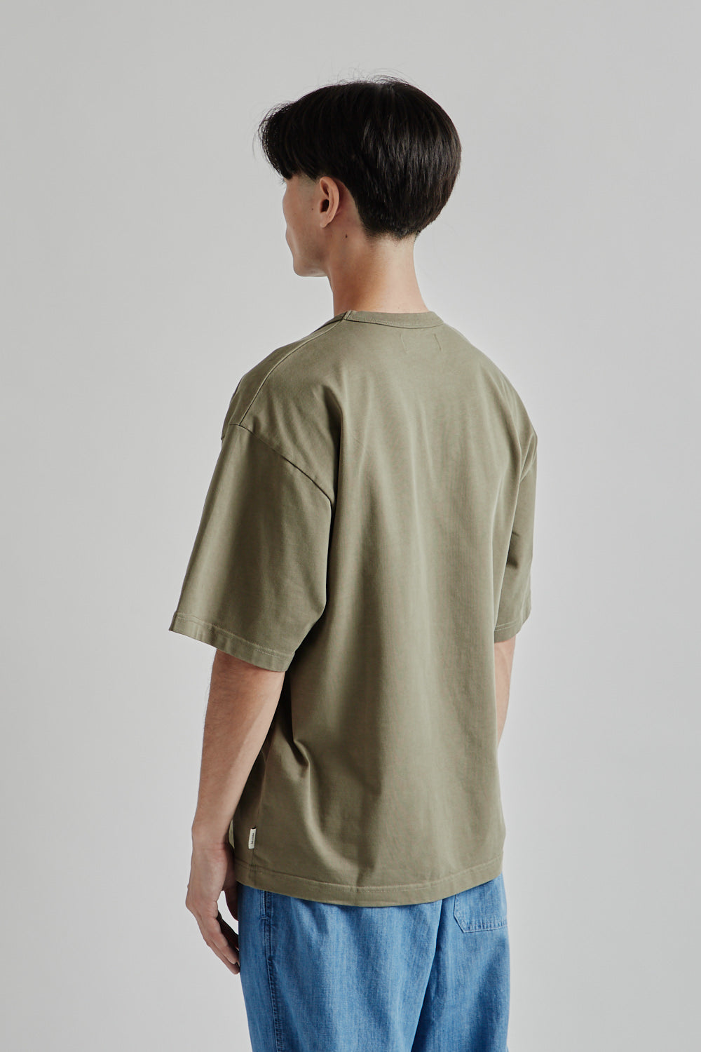 Kestin SS25 Fly tee Dark Olive Heavy Weight Jersey 04
