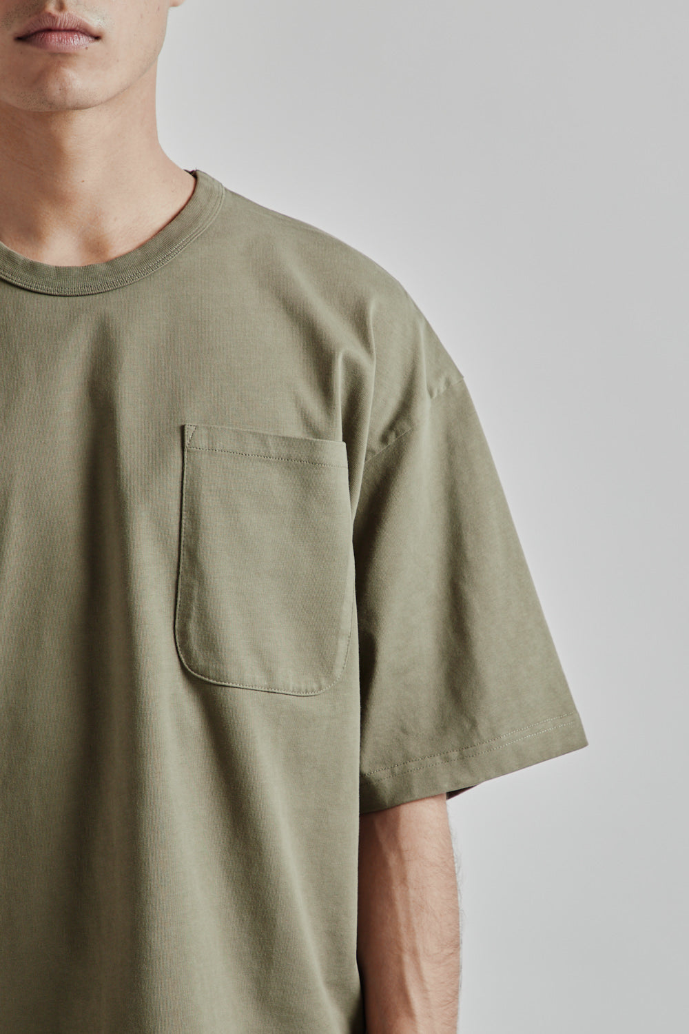 Kestin SS25 Fly tee Dark Olive Heavy Weight Jersey 07