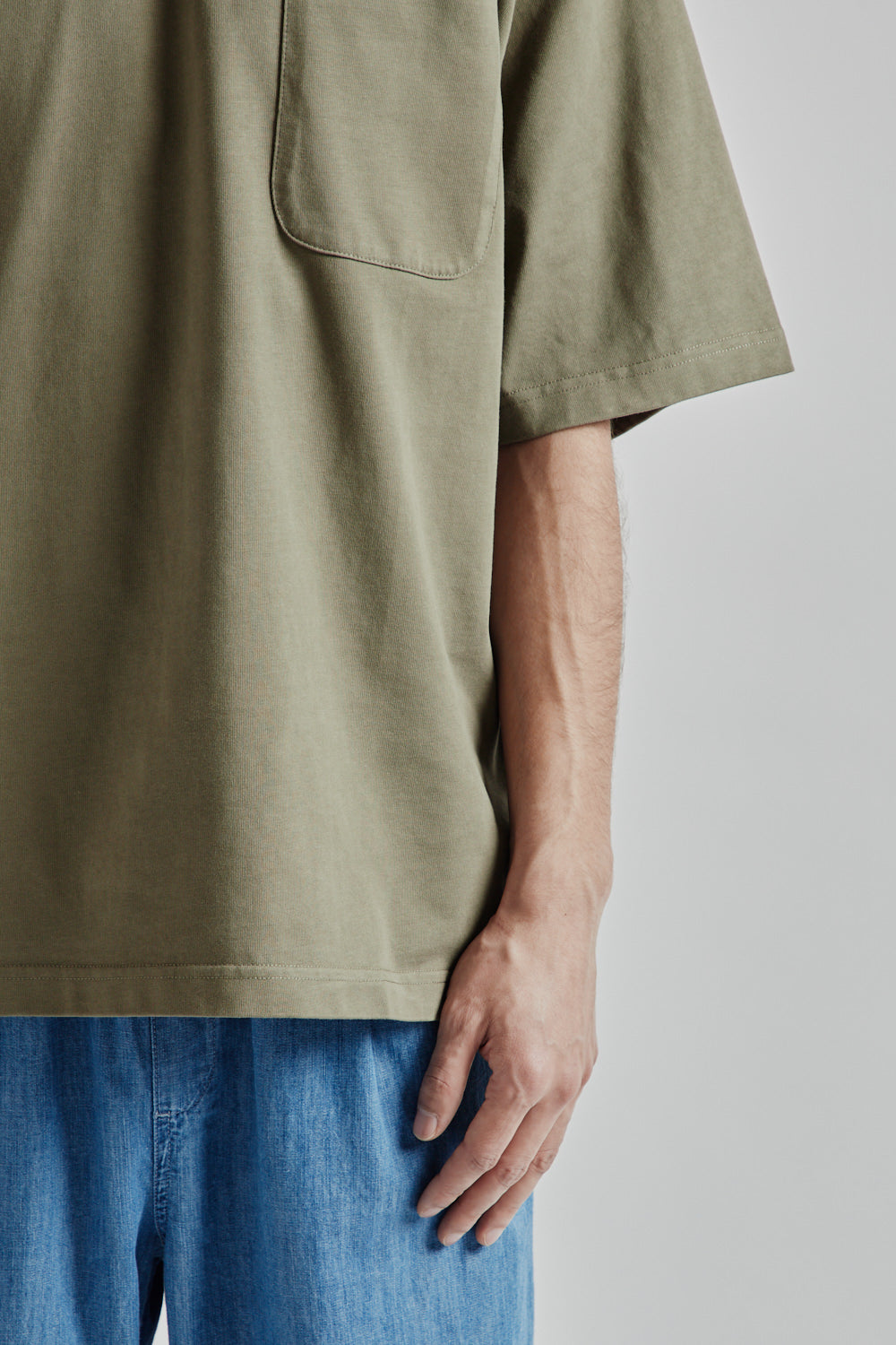 Kestin SS25 Fly tee Dark Olive Heavy Weight Jersey 08