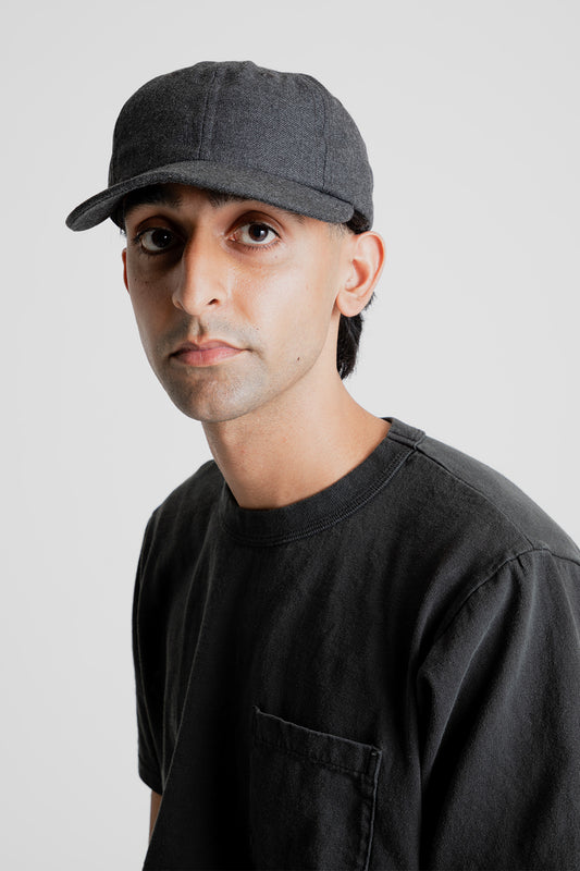 6 Panel Cap - Charcoal - Wallace Mercantile Shop