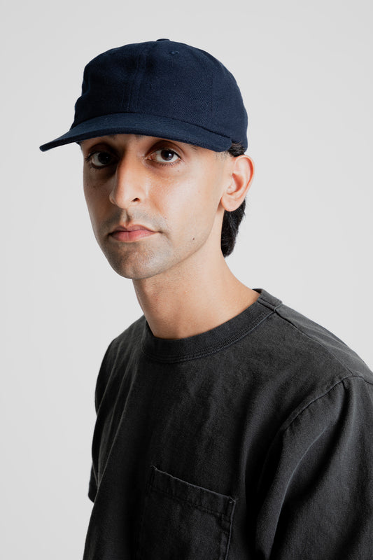 6 Panel Cap - Navy - Wallace Mercantile Shop