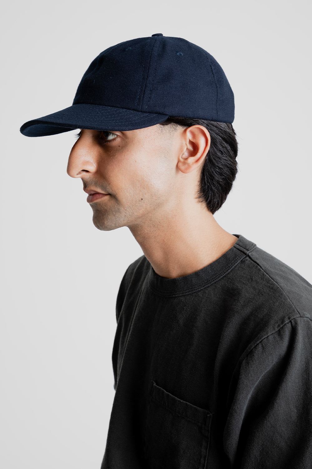 6 Panel Cap - Navy - Wallace Mercantile Shop