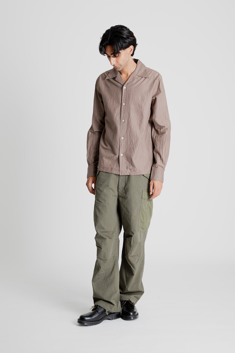 Camp Collar Shirt - Mocha - Wallace Mercantile Shop