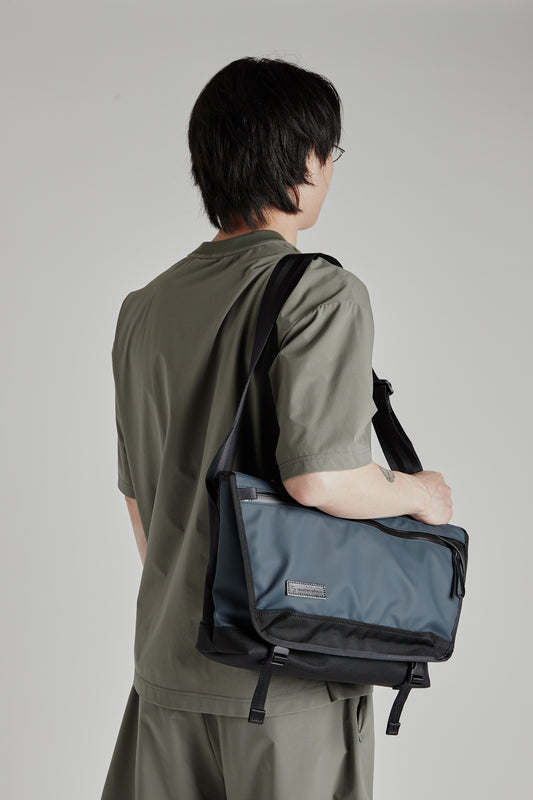 Master-Piece Slick Messenger Bag in Navy