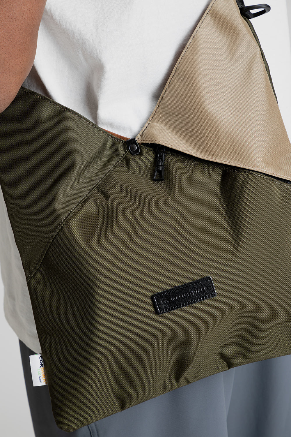 Master-Piece Slant Shoulder Bag in Khaki/Beige