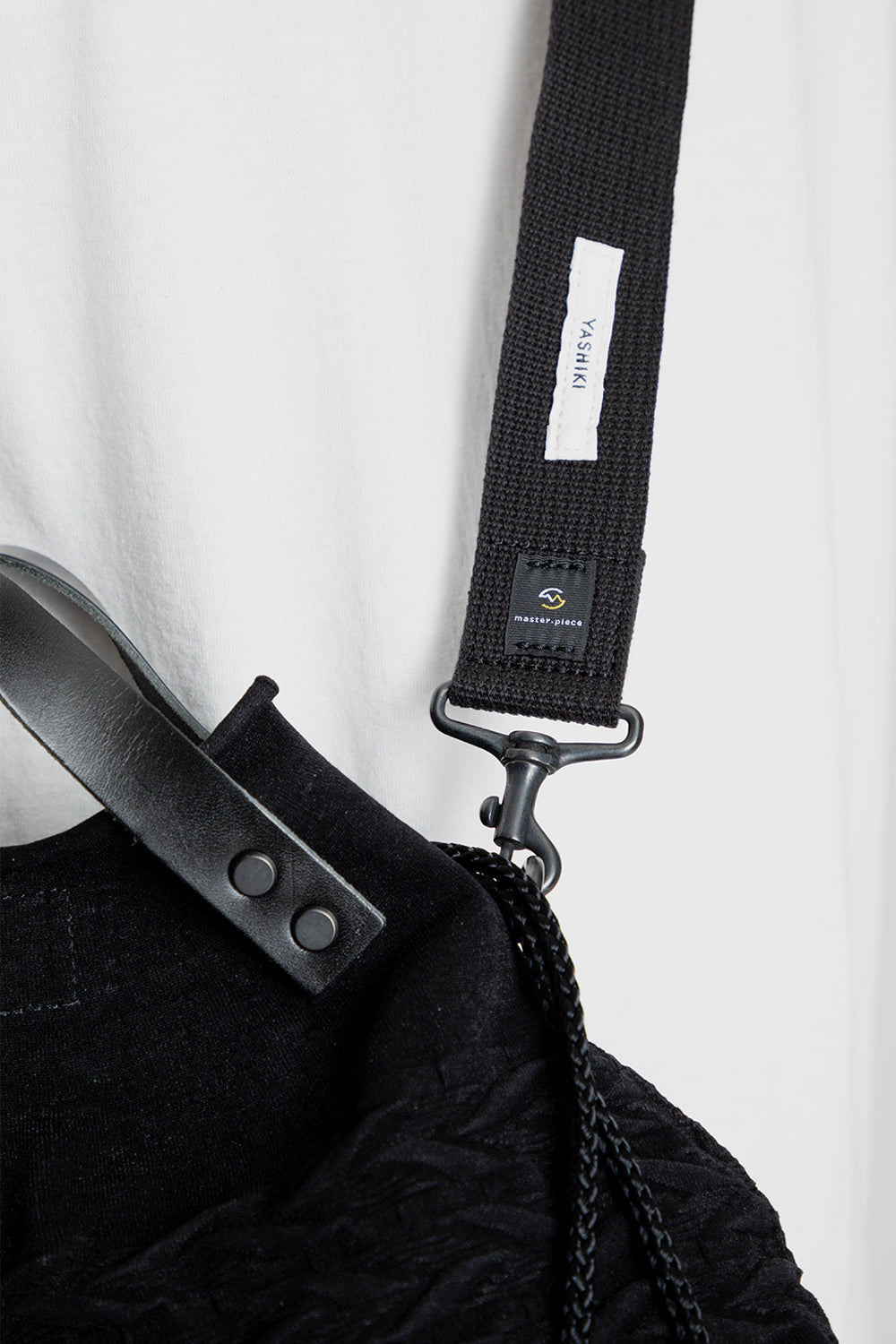 master-piece yashiki 2 way shoulder bag in black