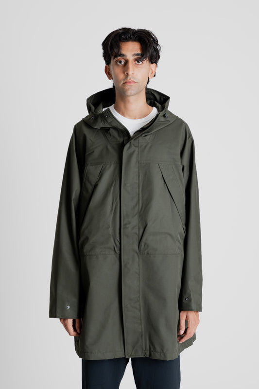 Nanamica 2L GORE-TEX Hooded Coat in Khaki